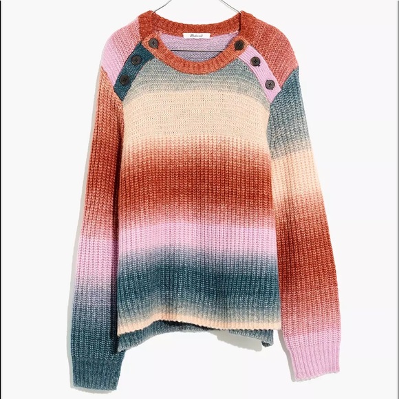 Madewell Colorful Shoulder Pullover Sweater Size S - Picture 6 of 7